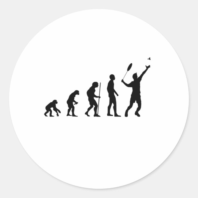 Badminton Badminton Classic Round Sticker (Front)