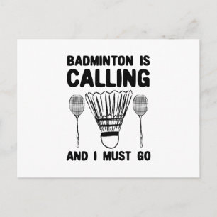 Badminton - Badminton Is Calling Postcard