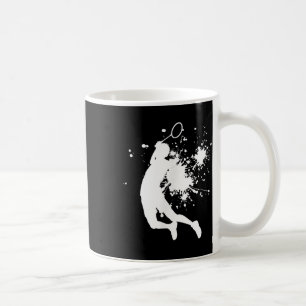 Badminton Badminton Player Mens Squash Shuttle  Coffee Mug