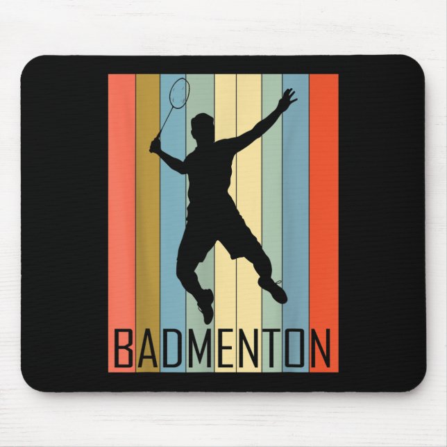 Badminton - Badminton Player  Mouse Mat (Front)
