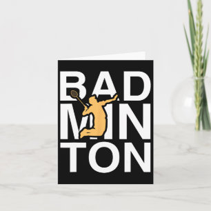 Badminton Badminton Player Sports Hob Card
