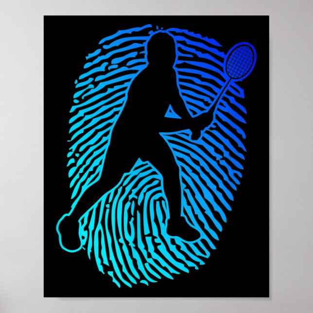 Badminton Badminton Player Squash Shuttle  Poster (Front)
