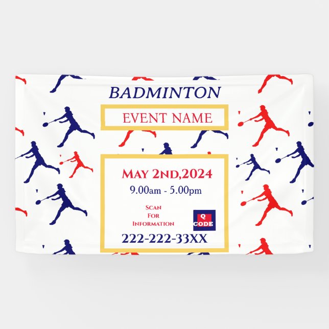 BADMINTON  BANNER (Horizontal)
