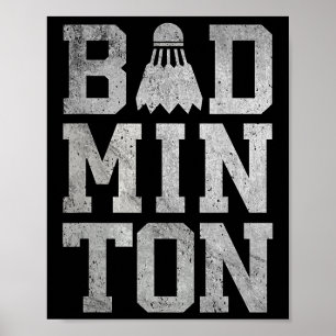 Badminton Birdies Shuttle Badminton Players And Lo Poster