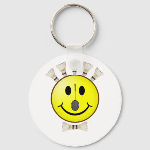 Badminton Bowtie Key Ring