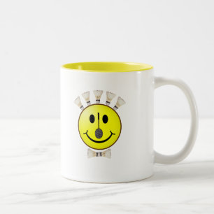 Badminton Bowtie Two-Tone Coffee Mug