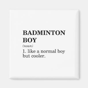 Badminton Boy Noun Definition Shuttle Badminton Pl Magnet