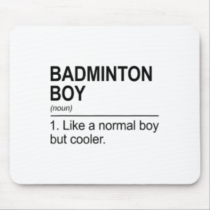 Badminton Boy Noun Definition Shuttle Badminton Pl Mouse Mat