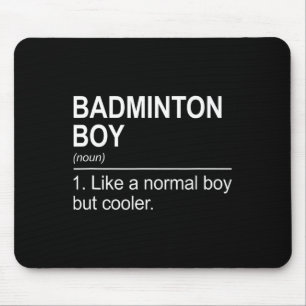 Badminton Boy Noun Definition Shuttle Badminton Pl Mouse Mat