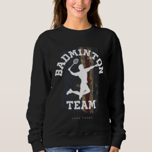 Badminton Cape Verde Net Games Player Badminton Sweatshirt