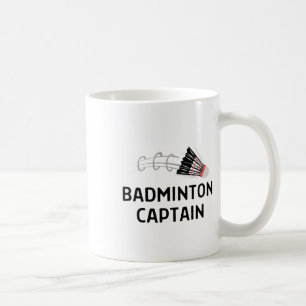 Badminton Captain Outfit Women Men Coffee Mug