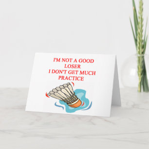 BADMINTON CARD
