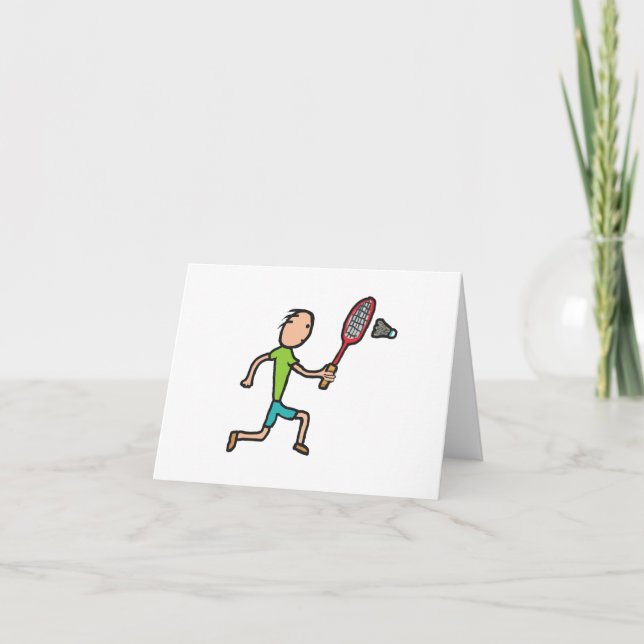 Badminton Card (Front)