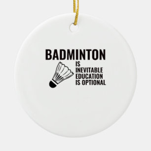 badminton ceramic tree decoration