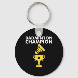 Badminton Champion Birdie  Key Ring