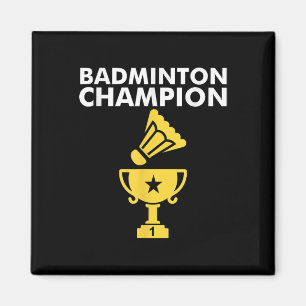 Badminton Champion Birdie Magnet