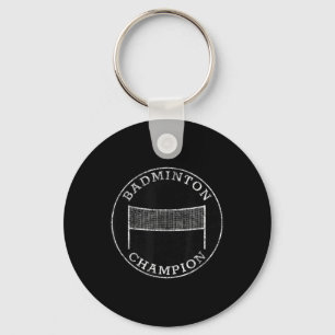 Badminton Champion Competitive Family Backyard Spo Key Ring