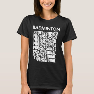 Badminton Champion Shuttle Racket Smash Tournament T-Shirt