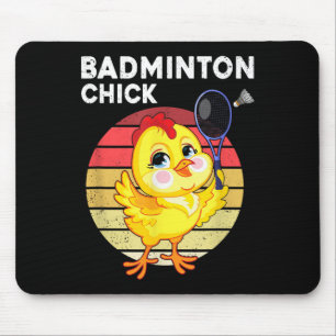 Badminton Chick Badminton Player Shuttle Sports Sm Mouse Mat