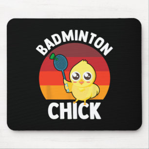 Badminton Chick Badminton Player Shuttle Sports Sm Mouse Mat