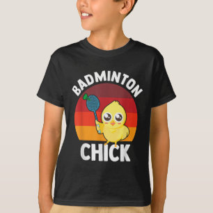Badminton Chick Badminton Player Shuttle Sports Sm T-Shirt