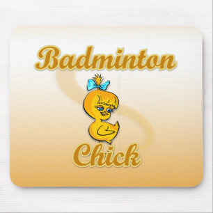 Badminton Chick Mouse Mat