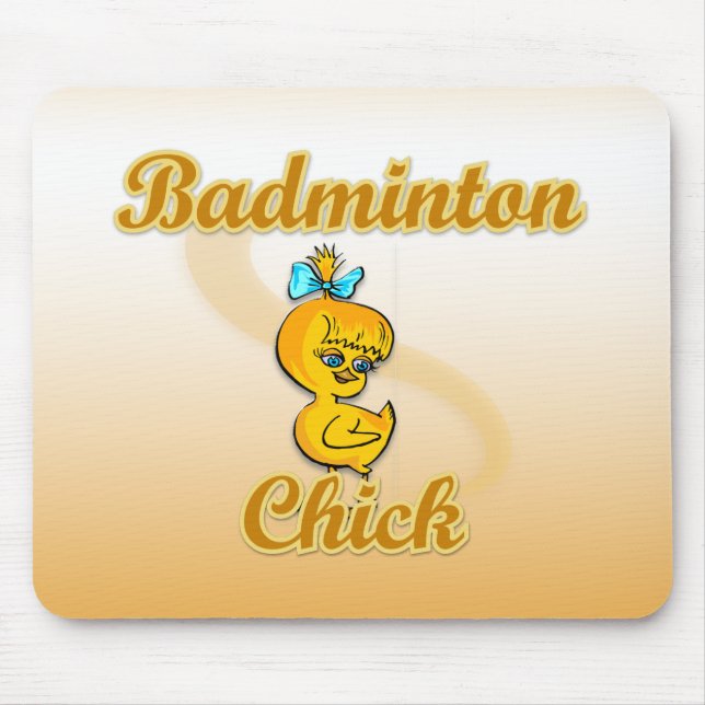 Badminton Chick Mouse Mat (Front)