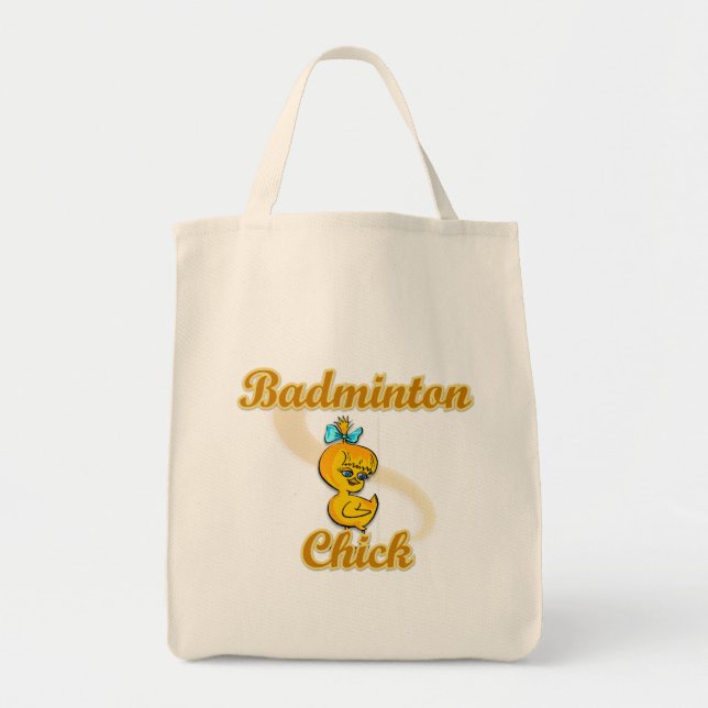 Badminton Chick Tote Bag (Front)