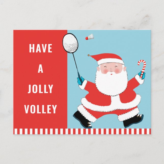Badminton Christmas Holiday Postcard (Front)