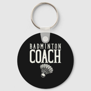 Badminton Coach Badminton Player Shuttle Key Ring