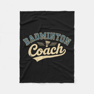 Badminton Coach Fleece Blanket