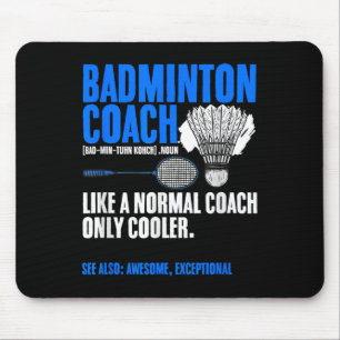 Badminton Coach Racket Shuttle Hobby Badminton Pla Mouse Mat