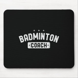 Badminton Coach Vintage Badminton  Mouse Mat