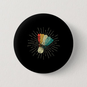 Badminton Colourful Athlete Men Women Kids Shuttle 6 Cm Round Badge