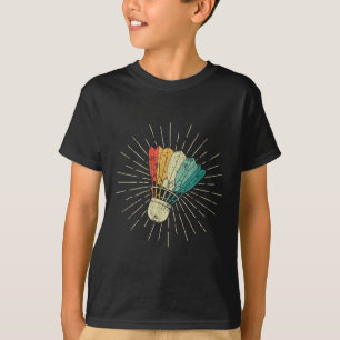 Badminton Colourful Athlete Men Women Kids Shuttle T-Shirt