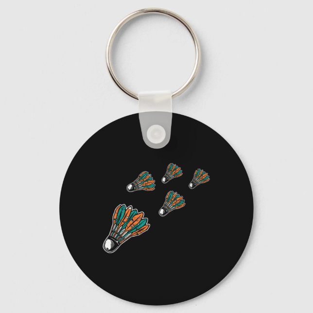 Badminton Colourful Shuttle For Badminton Player M Key Ring (Front)