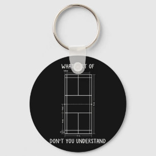 Badminton Court Dimensions Funny Badminton Player Key Ring