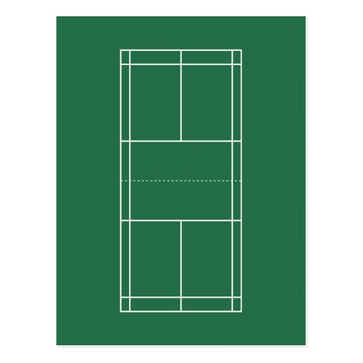 Badminton Court Postcard | Zazzle