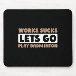Badminton Court Racket Player - Racquet Team Shutt Mouse Mat
