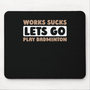Badminton Court Racket Player - Racquet Team Shutt Mouse Mat