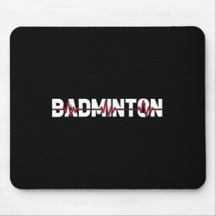 Badminton Court Racket - Racquet Shuttle Ekg Heart Mouse Mat
