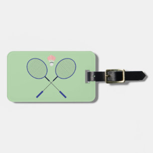 Badminton Design Luggage Tags
