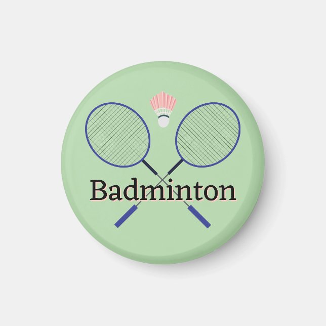 Badminton Design Magnet (Front)