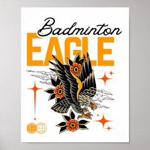 Badminton Eagle  Poster
