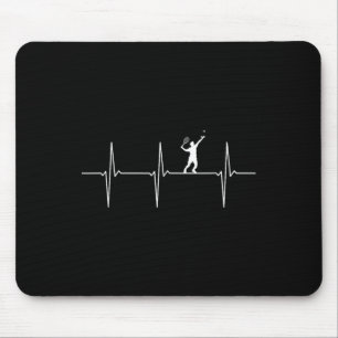 Badminton Ecg Heartbeat Shuttle Pulse Frequency Mouse Mat