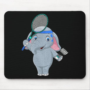 Badminton Elephant Mouse Mat