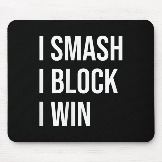 Badminton Enthusiasts Meme Quote  Mouse Mat (Front)