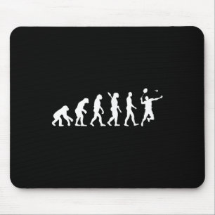 Badminton Evolution Jersey Tee Funny Rackets Ball Mouse Mat