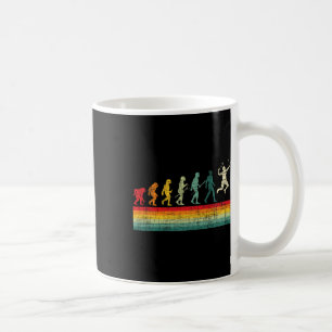 Badminton Evolution - Retro Sports Lover Shuttle Coffee Mug