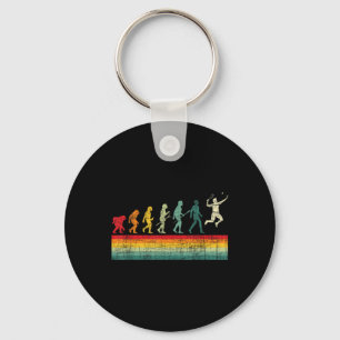 Badminton Evolution - Retro Sports Lover Shuttle Key Ring